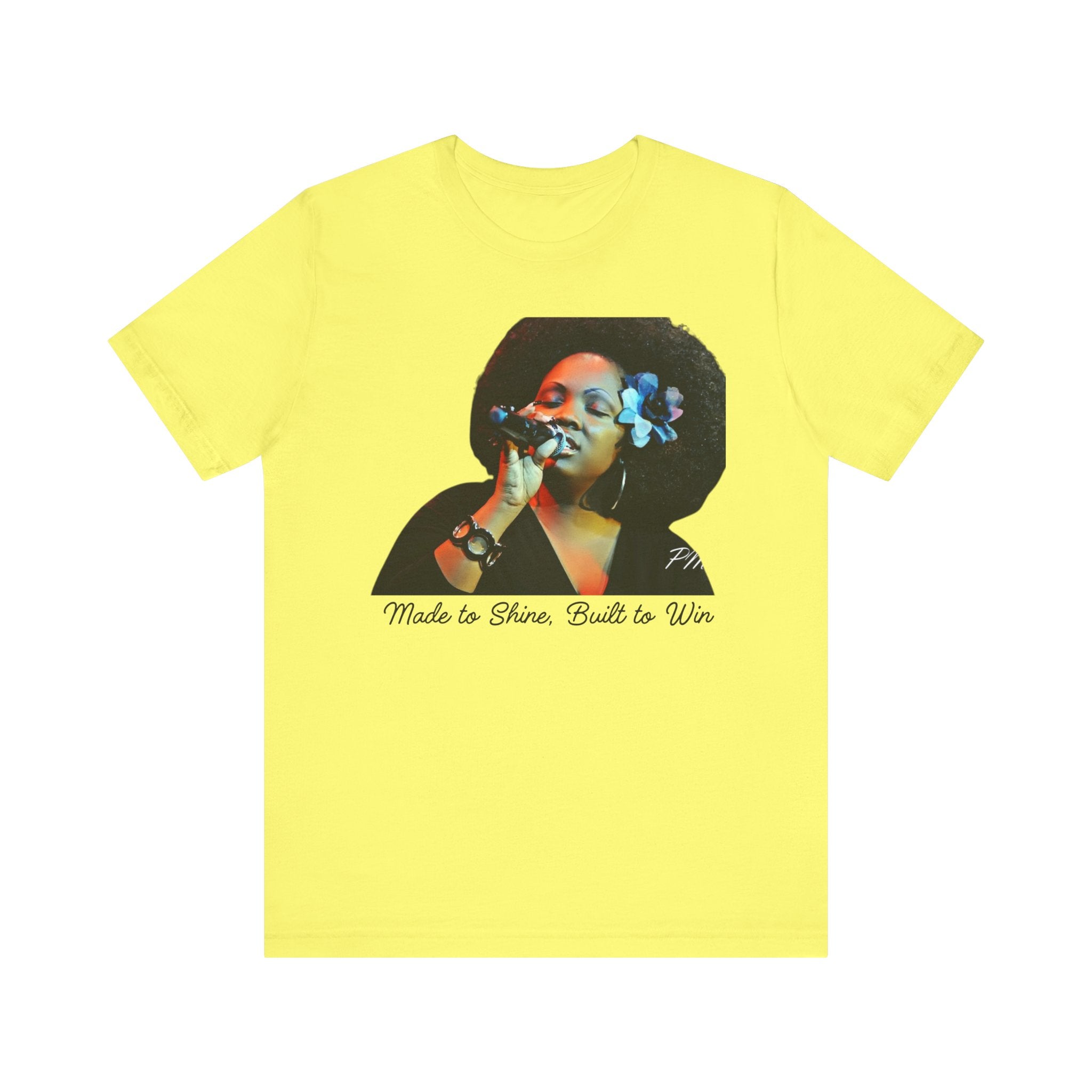 Empowerment T-Shirt – 'Made to Shine, Built to Win' Motivational Graphic Tee